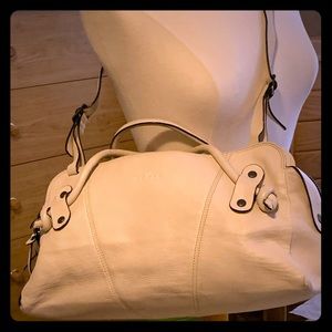 Hogan Cream Double Shoulder/Handle LG Baguette